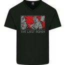 The Last Ronin Samurai Warrior Mens V-Neck Cotton T-Shirt Black