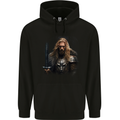 The Mighty Thor Viking Warrior Mens 80% Cotton Hoodie Black
