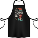 The Mommy Elf Funny Christmas Xmas Cotton Apron 100% Organic Black