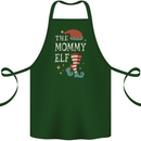 The Mommy Elf Funny Christmas Xmas Cotton Apron 100% Organic Forest Green