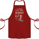 The Mommy Elf Funny Christmas Xmas Cotton Apron 100% Organic Maroon