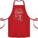 The Mommy Elf Funny Christmas Xmas Cotton Apron 100% Organic Red
