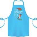 The Mommy Elf Funny Christmas Xmas Cotton Apron 100% Organic Turquoise