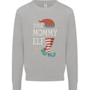 The Mommy Elf Funny Christmas Xmas Kids Sweatshirt Jumper Sports Grey