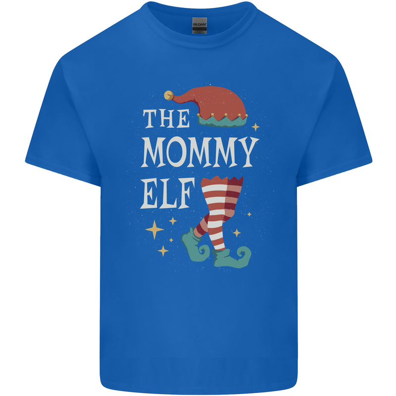 The Mommy Elf Funny Christmas Xmas Kids T-Shirt Childrens Royal Blue