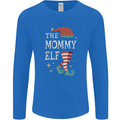 The Mommy Elf Funny Christmas Xmas Mens Long Sleeve T-Shirt Royal Blue