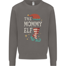 The Mommy Elf Funny Christmas Xmas Mens Sweatshirt Jumper Charcoal