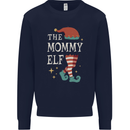 The Mommy Elf Funny Christmas Xmas Mens Sweatshirt Jumper Navy Blue