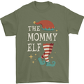 The Mommy Elf Funny Christmas Xmas Mens T-Shirt 100% Cotton Military Green