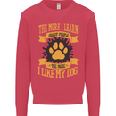 The More I Like My Dog Funny Kids Sweatshirt Jumper Heliconia