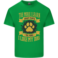 The More I Like My Dog Funny Kids T-Shirt Childrens Irish Green