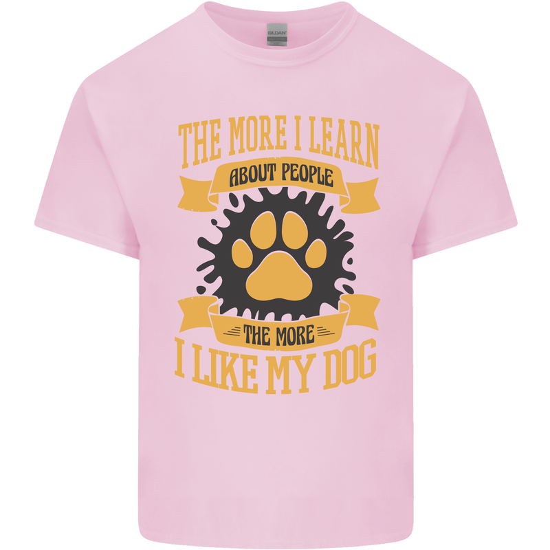The More I Like My Dog Funny Kids T-Shirt Childrens Light Pink
