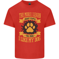 The More I Like My Dog Funny Kids T-Shirt Childrens Red