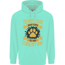 The More I Like My Dog Funny Mens 80% Cotton Hoodie Peppermint