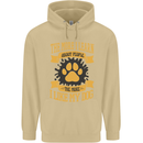 The More I Like My Dog Funny Mens 80% Cotton Hoodie Sand