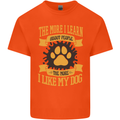 The More I Like My Dog Funny Mens Cotton T-Shirt Tee Top Orange