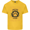 The More I Like My Dog Funny Mens Cotton T-Shirt Tee Top Yellow