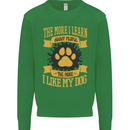 The More I Like My Dog Funny Mens Sweatshirt Jumper Irish Green