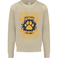 The More I Like My Dog Funny Mens Sweatshirt Jumper Sand