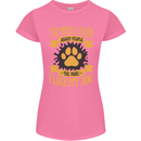 The More I Like My Dog Funny Womens Petite Cut T-Shirt Azalea
