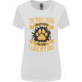 The More I Like My Dog Funny Womens Wider Cut T-Shirt White