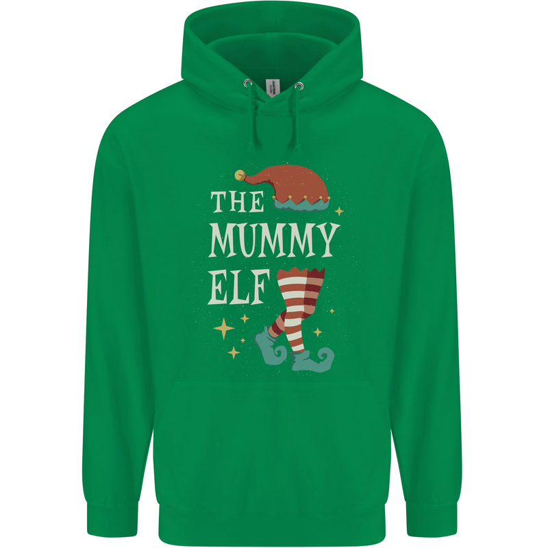 The Mummy Elf Funny Christmas Xmas Childrens Kids Hoodie Irish Green