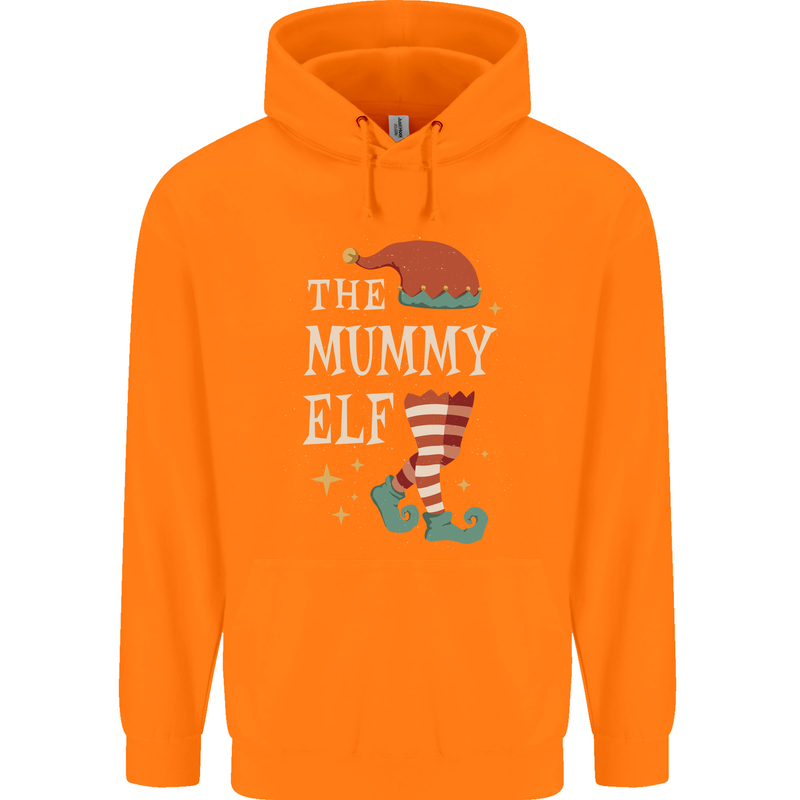 The Mummy Elf Funny Christmas Xmas Childrens Kids Hoodie Orange