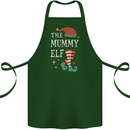 The Mummy Elf Funny Christmas Xmas Cotton Apron 100% Organic Forest Green