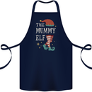 The Mummy Elf Funny Christmas Xmas Cotton Apron 100% Organic Navy Blue