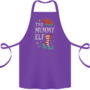 The Mummy Elf Funny Christmas Xmas Cotton Apron 100% Organic Purple