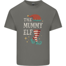 The Mummy Elf Funny Christmas Xmas Kids T-Shirt Childrens Charcoal
