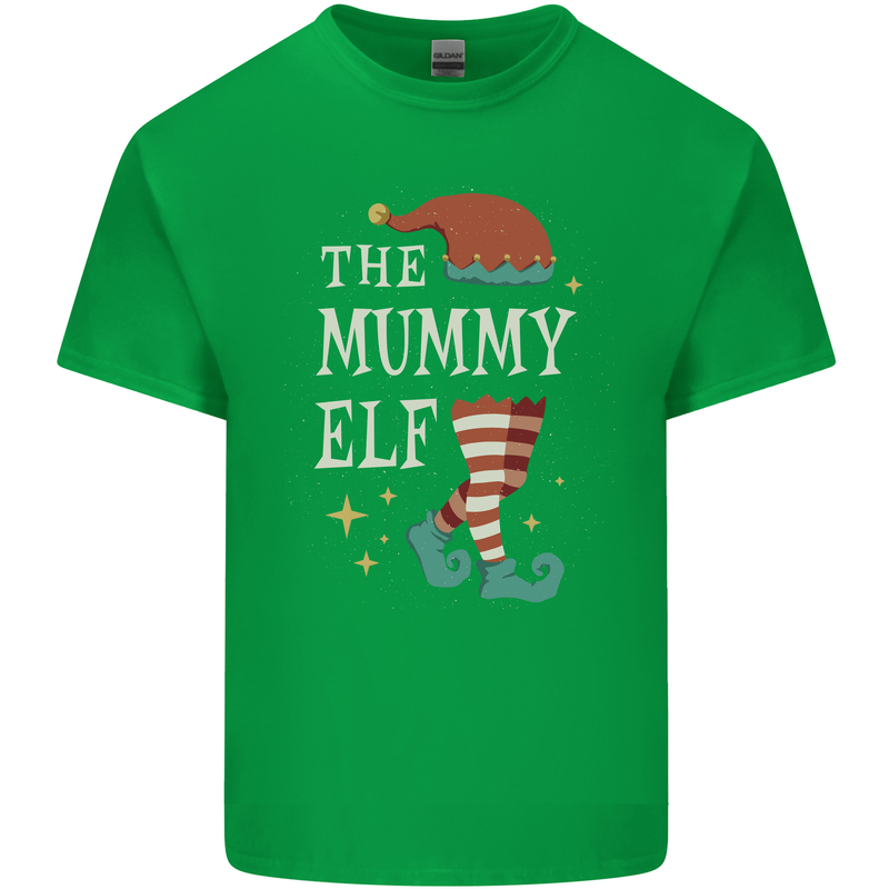 The Mummy Elf Funny Christmas Xmas Kids T-Shirt Childrens Irish Green