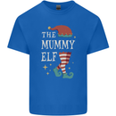 The Mummy Elf Funny Christmas Xmas Kids T-Shirt Childrens Royal Blue