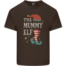The Mummy Elf Funny Christmas Xmas Mens Cotton T-Shirt Tee Top Dark Chocolate
