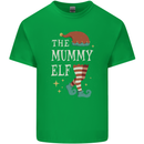 The Mummy Elf Funny Christmas Xmas Mens Cotton T-Shirt Tee Top Irish Green