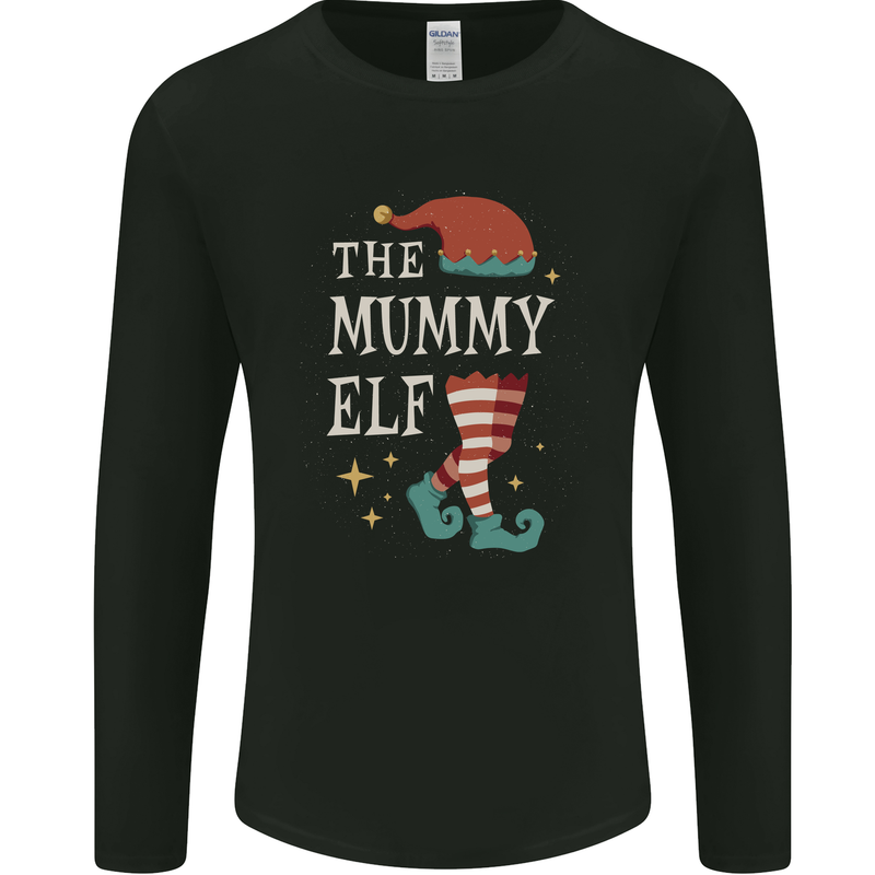 The Mummy Elf Funny Christmas Xmas Mens Long Sleeve T-Shirt Black