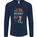 The Mummy Elf Funny Christmas Xmas Mens Long Sleeve T-Shirt Navy Blue