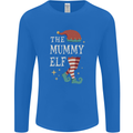 The Mummy Elf Funny Christmas Xmas Mens Long Sleeve T-Shirt Royal Blue