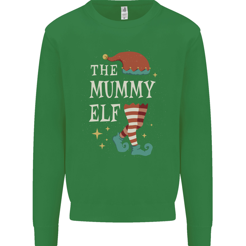 The Mummy Elf Funny Christmas Xmas Mens Sweatshirt Jumper Irish Green