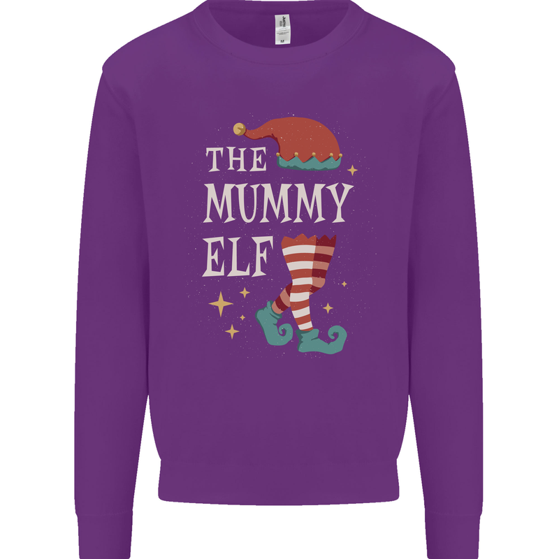 The Mummy Elf Funny Christmas Xmas Mens Sweatshirt Jumper Purple