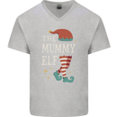 The Mummy Elf Funny Christmas Xmas Mens V-Neck Cotton T-Shirt Sports Grey