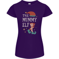 The Mummy Elf Funny Christmas Xmas Womens Petite Cut T-Shirt Purple