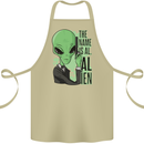 The Name is Al Alien Funny Movie Parody Cotton Apron 100% Organic Khaki