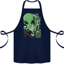 The Name is Al Alien Funny Movie Parody Cotton Apron 100% Organic Navy Blue
