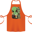 The Name is Al Alien Funny Movie Parody Cotton Apron 100% Organic Orange