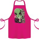 The Name is Al Alien Funny Movie Parody Cotton Apron 100% Organic Pink