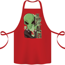 The Name is Al Alien Funny Movie Parody Cotton Apron 100% Organic Red