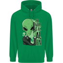 The Name is Al Alien Funny Movie Parody Mens 80% Cotton Hoodie Irish Green