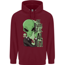 The Name is Al Alien Funny Movie Parody Mens 80% Cotton Hoodie Maroon