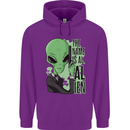 The Name is Al Alien Funny Movie Parody Mens 80% Cotton Hoodie Purple